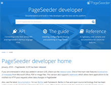 Tablet Screenshot of dev.pageseeder.com